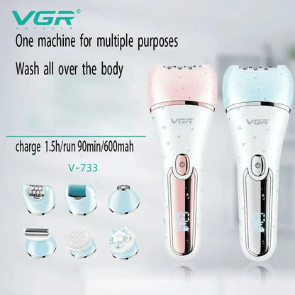 VGR Womens Epilator Shaver Set
